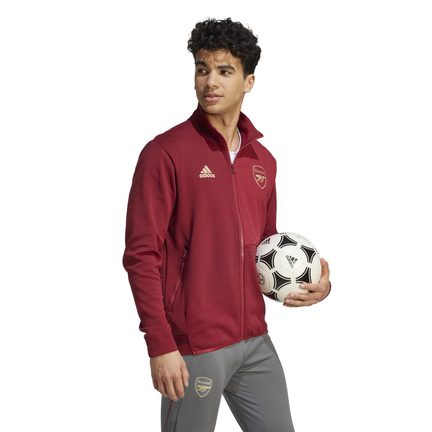 Adidas Arsenal 23/24 Anthem Jacket (Red) - Image 4