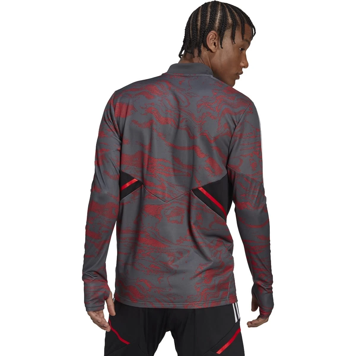 Adidas Bayern 22/23 Condivo 22 Training Top (Gray/Red) - Image 7