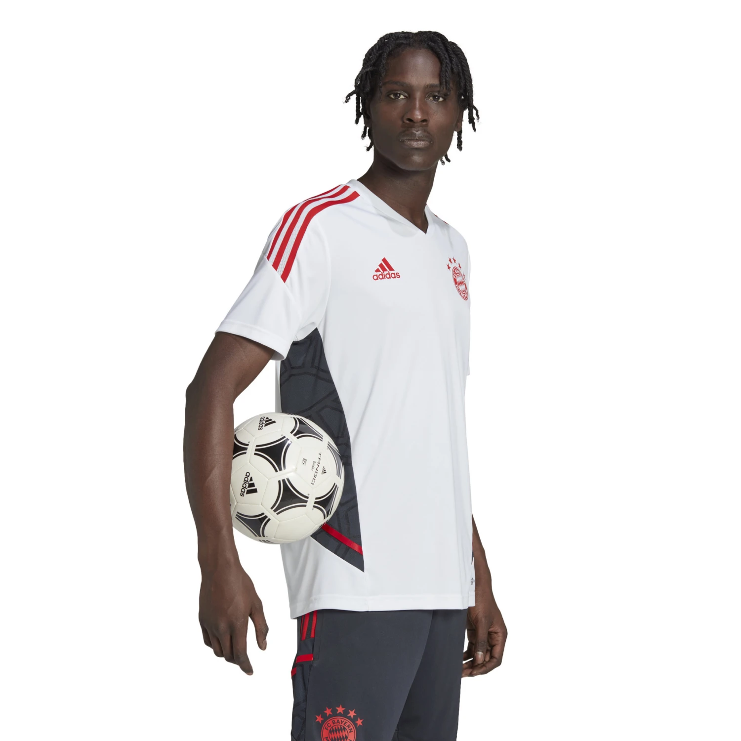 Adidas Bayern 22/23 Condivo Training Jersey (White/Red) - Image 4