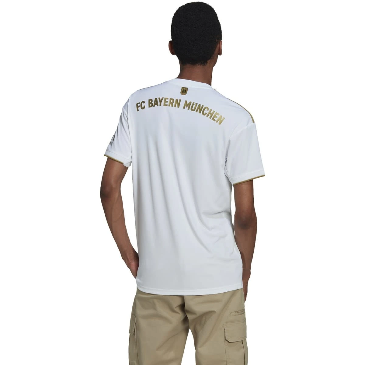 Adidas Bayern Munich 22/23 Away Jersey (White/Gold) - Image 2