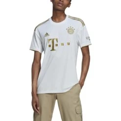 Adidas Bayern Munich 22/23 Away Jersey (White/Gold)