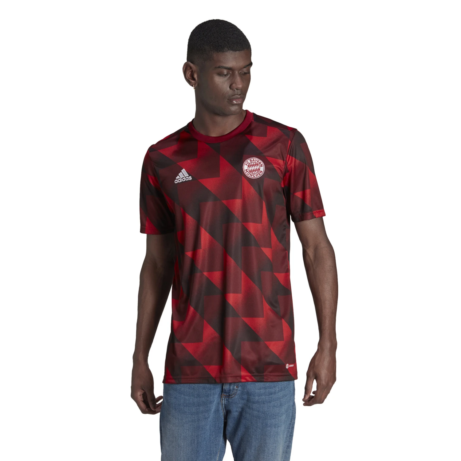 Adidas Bayern Munich 22/23 Prematch Jersey (Red) - Image 2