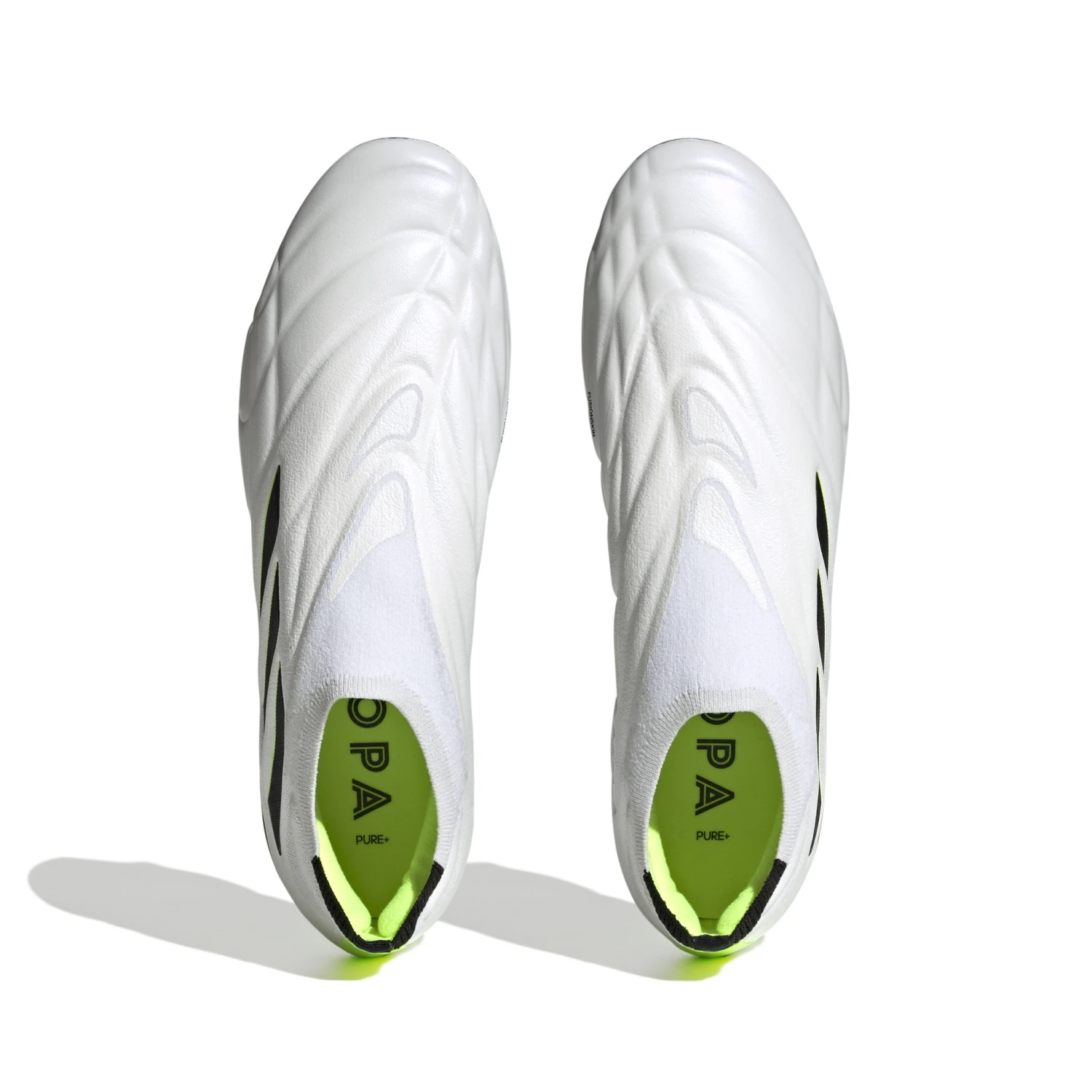 Adidas Copa Pure+ FG (White/Lime) - Image 3