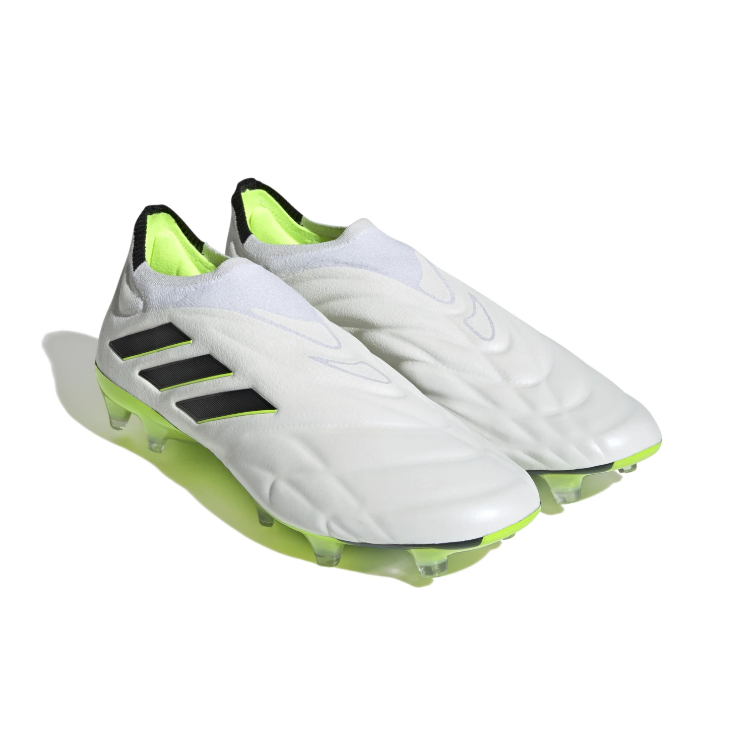 Adidas Copa Pure+ FG (White/Lime) - Image 5