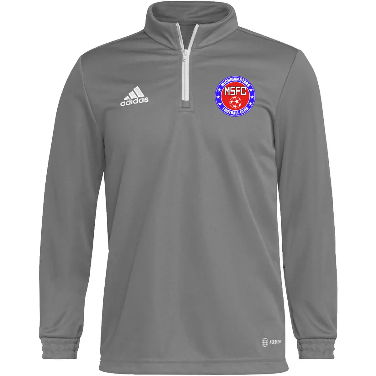 Adidas ENTRADA 22 TRAINING TOP (GRAY) - Image 4