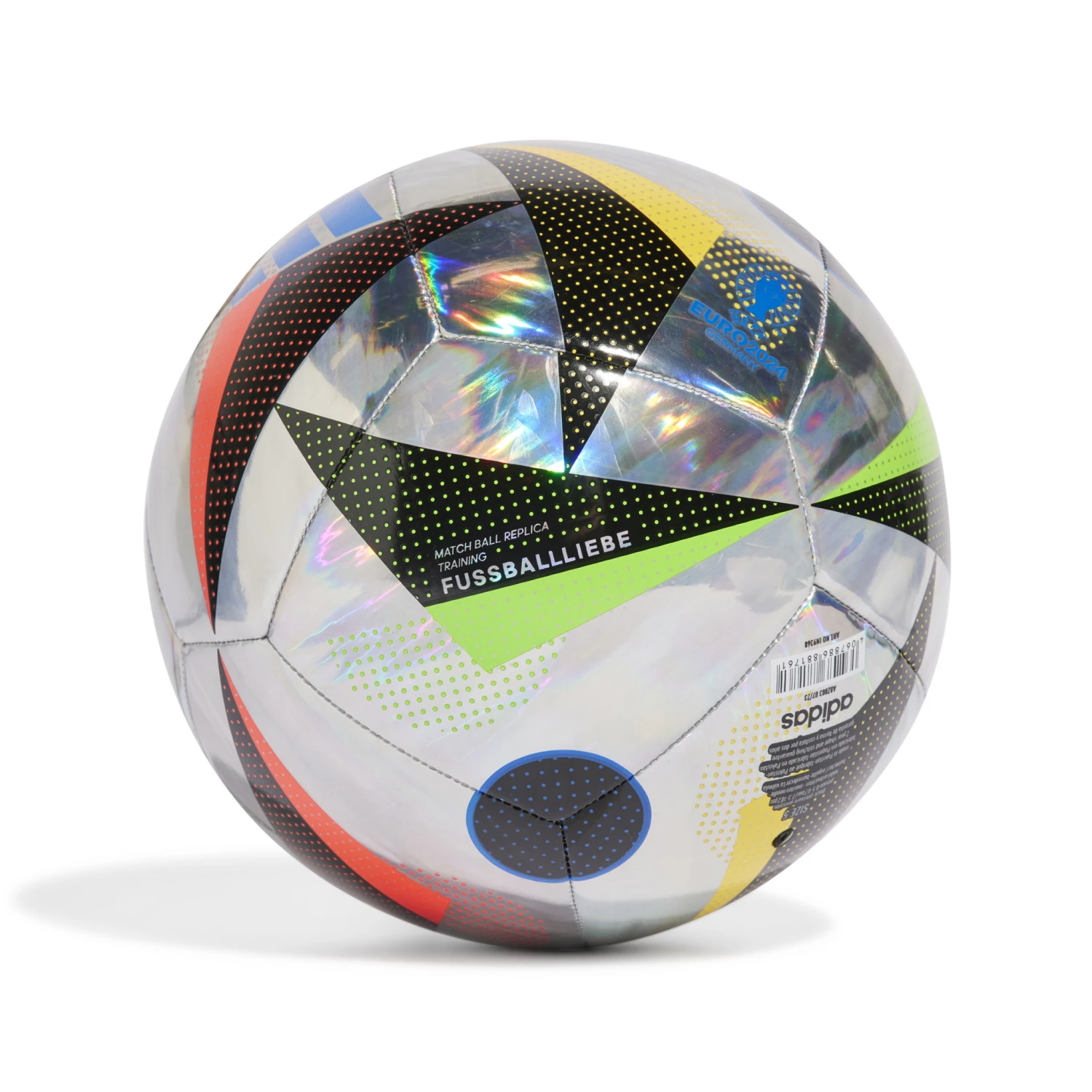 Adidas Euro 2024 Training Foil Ball (Silver/Multi) - Image 2