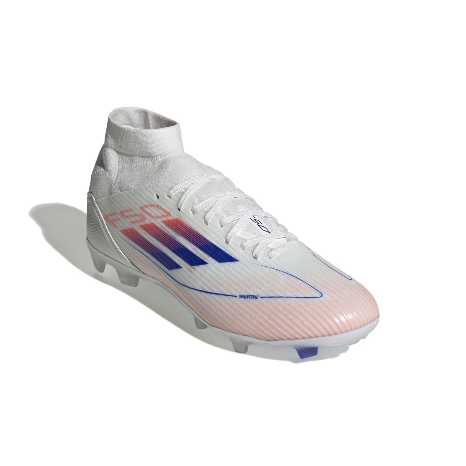 Adidas F50 Women's League Mid (White/Orange/Blue) - Image 5