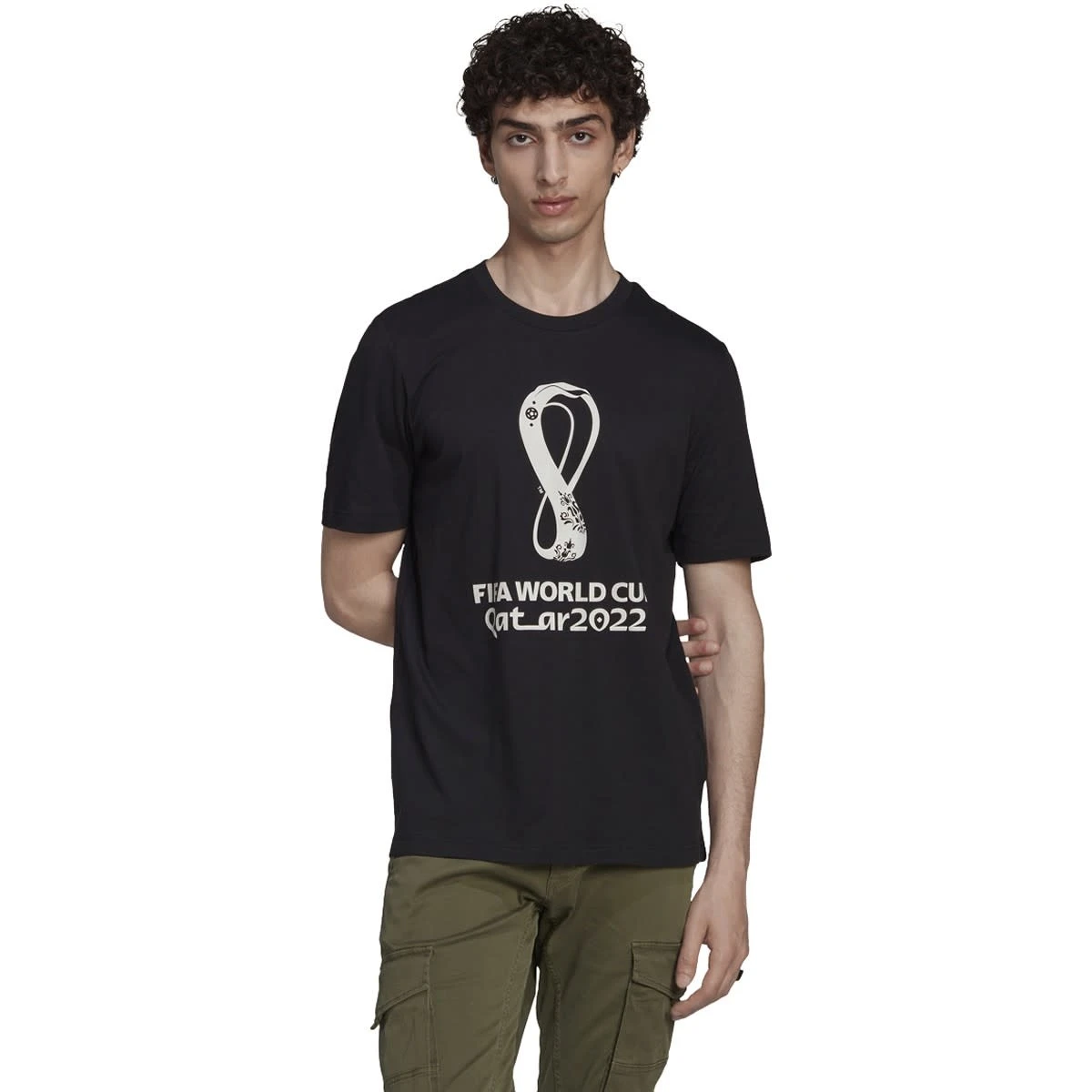 Adidas FIFA World Cup 2022 Graphic Tee (Black) - Image 4