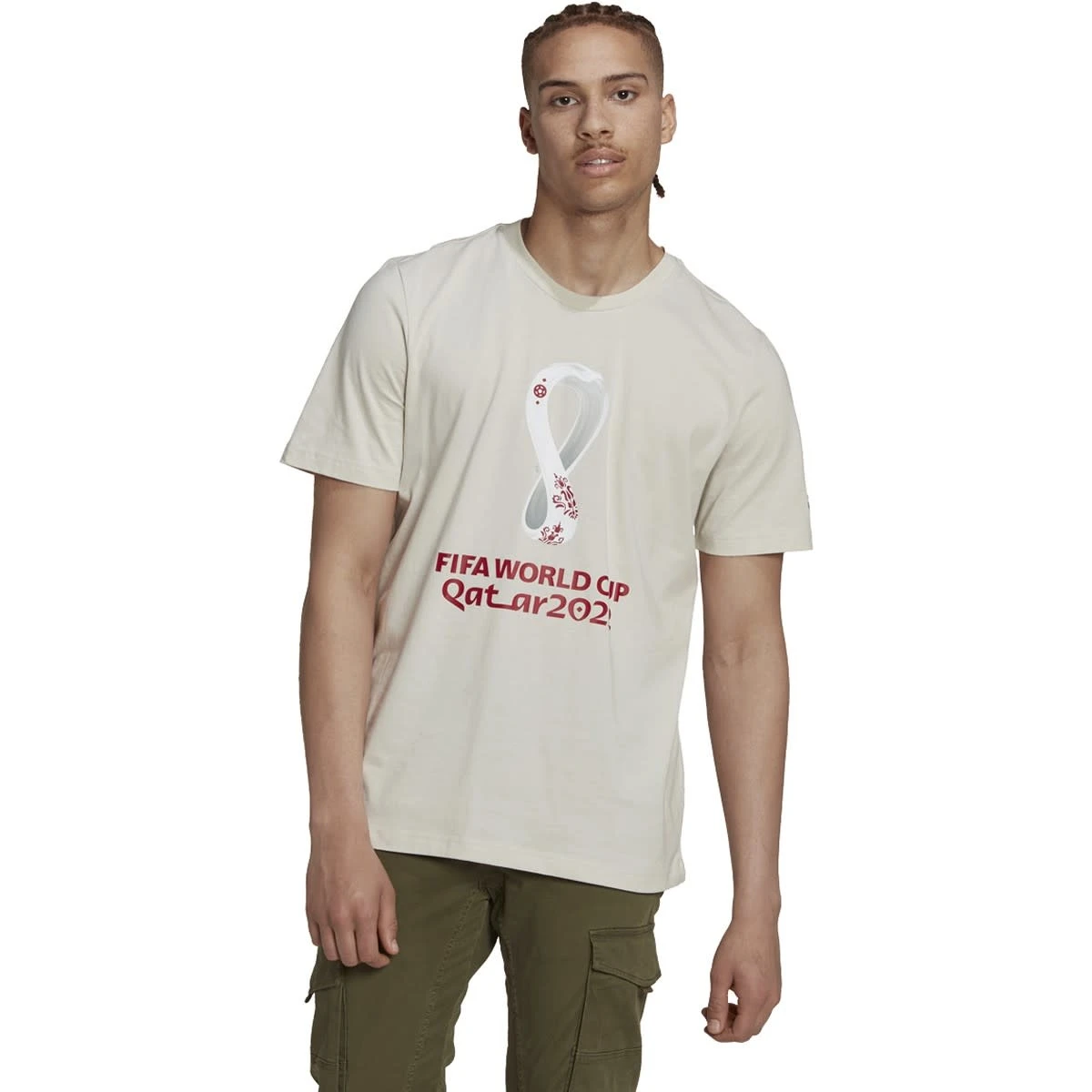 Adidas FIFA World Cup 2022 Graphic Tee (Talc) - Image 3