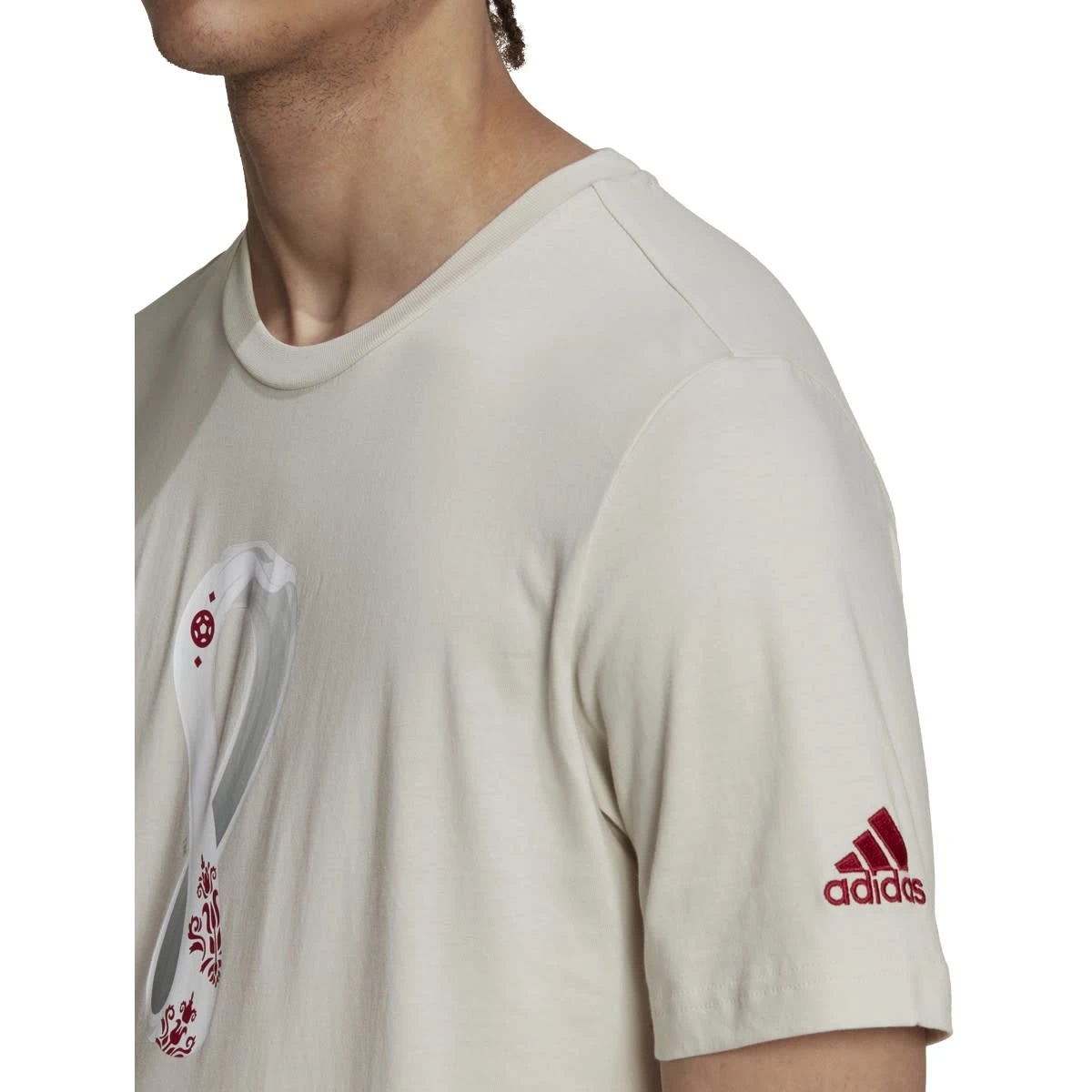 Adidas FIFA World Cup 2022 Graphic Tee (Talc) - Image 4