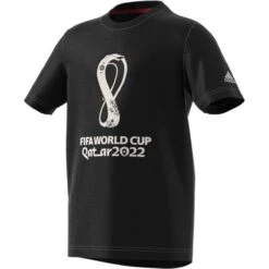 Adidas FIFA World Cup 2022 Graphic Tee Youth (Black)