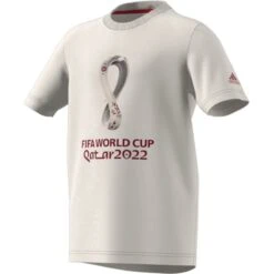 Adidas FIFA World Cup 2022 Graphic Tee Youth (Talc)
