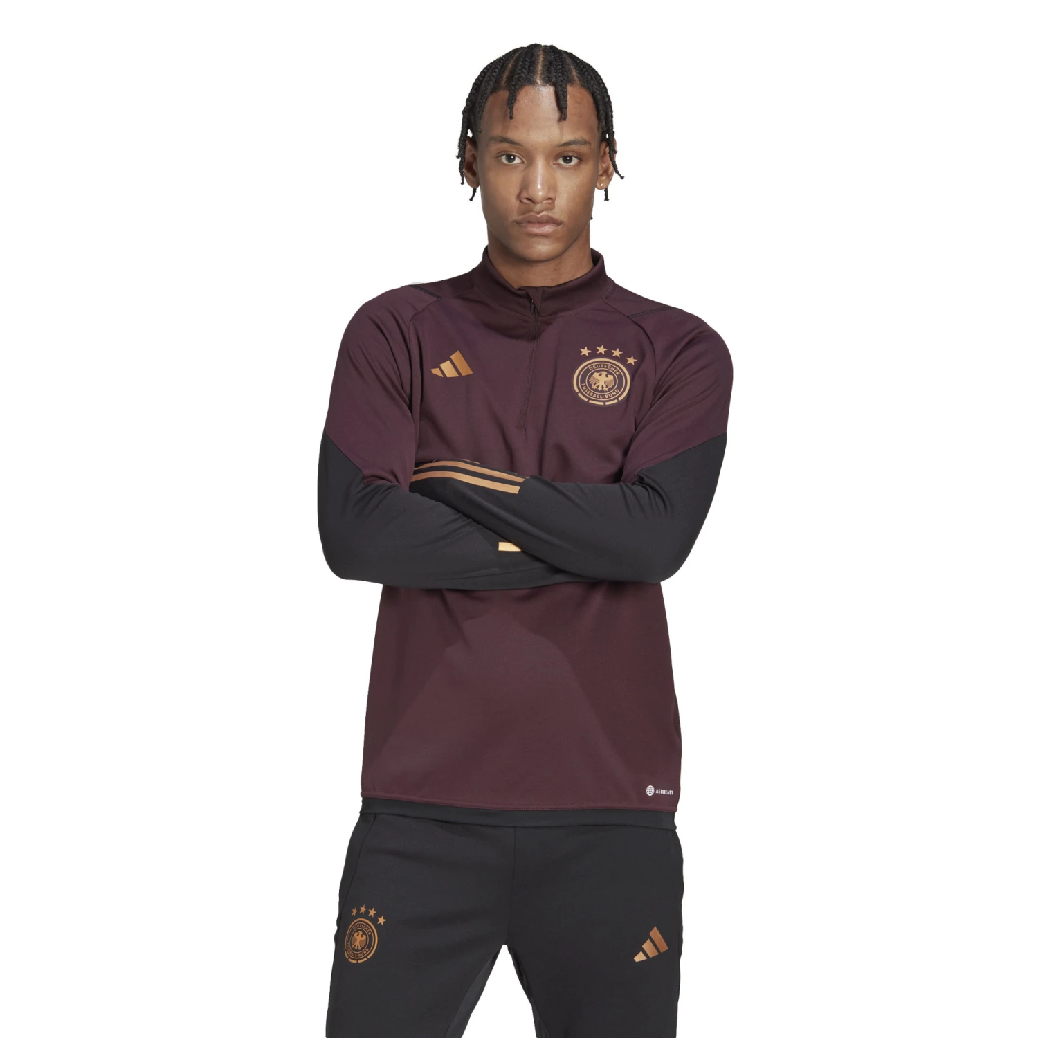 Adidas Germany 2022 Tiro 23 Training Top (Maroon) - Image 2
