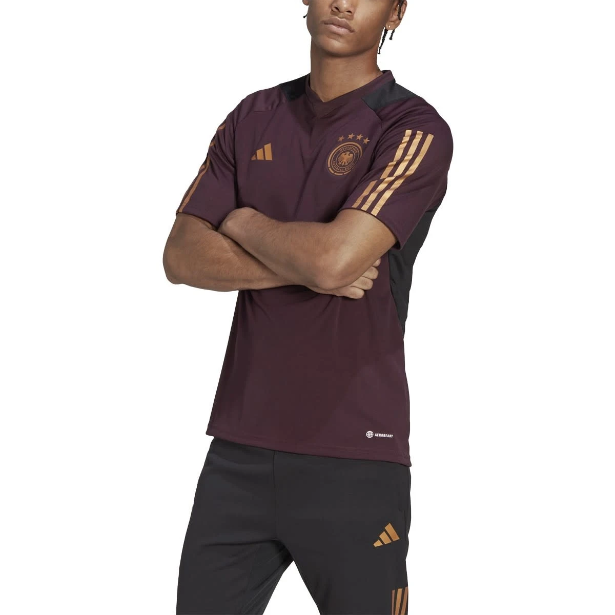Adidas Germany 2022 Tiro Training Jersey (Maroon)
