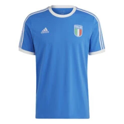 Adidas Italy 2023 DNA 3 Stripe Tee (Blue)