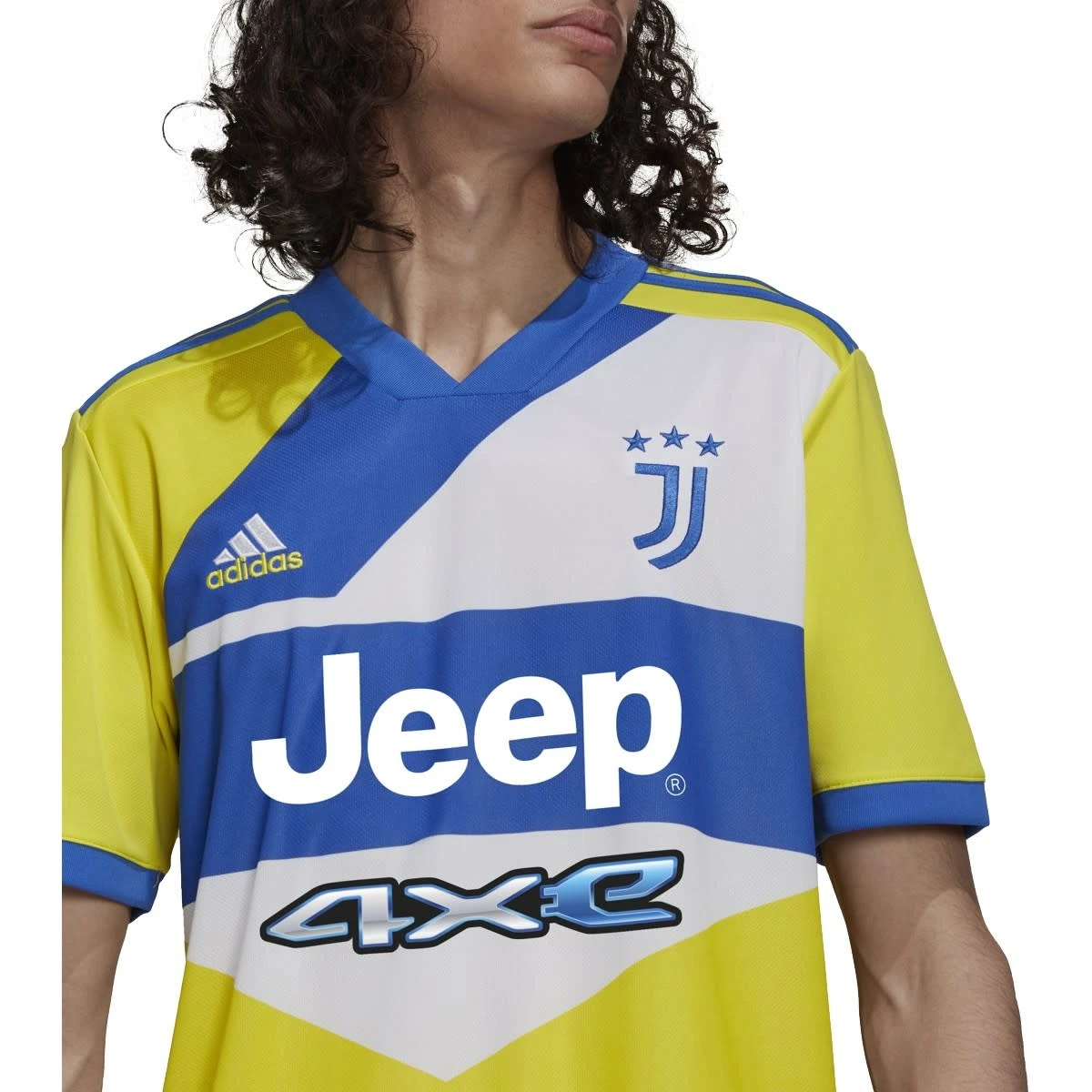 Adidas Juventus 21/22 Third Jersey (Yellow/Blue) - Image 12