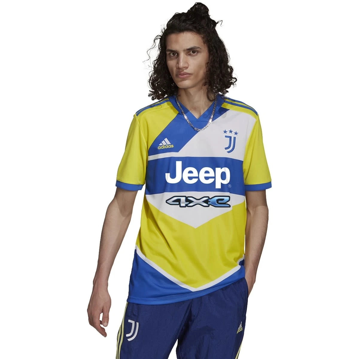 Adidas Juventus 21/22 Third Jersey (Yellow/Blue) - Image 9