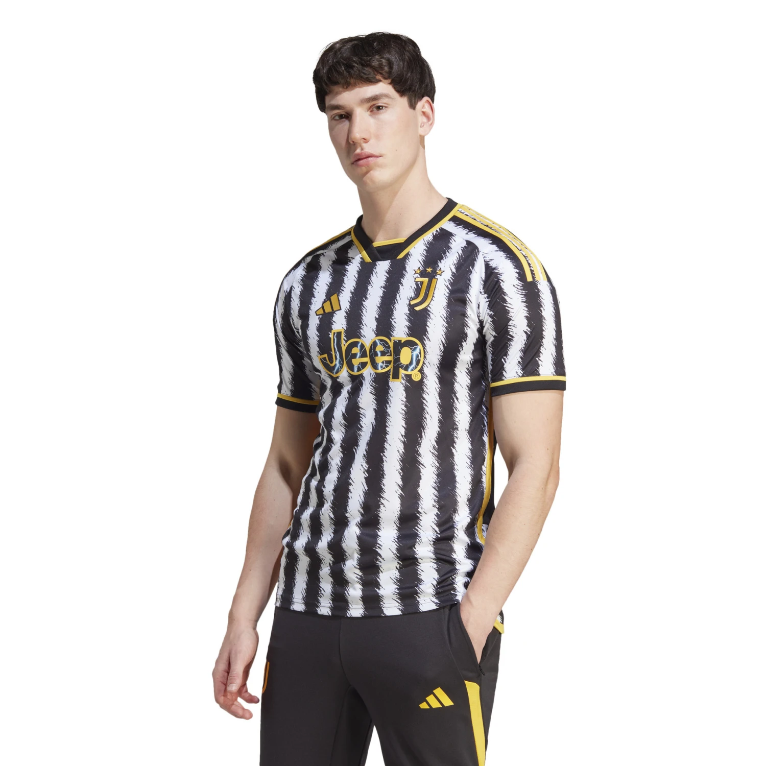 Adidas Juventus 23/24 Home Jersey (Black/White) - Image 3