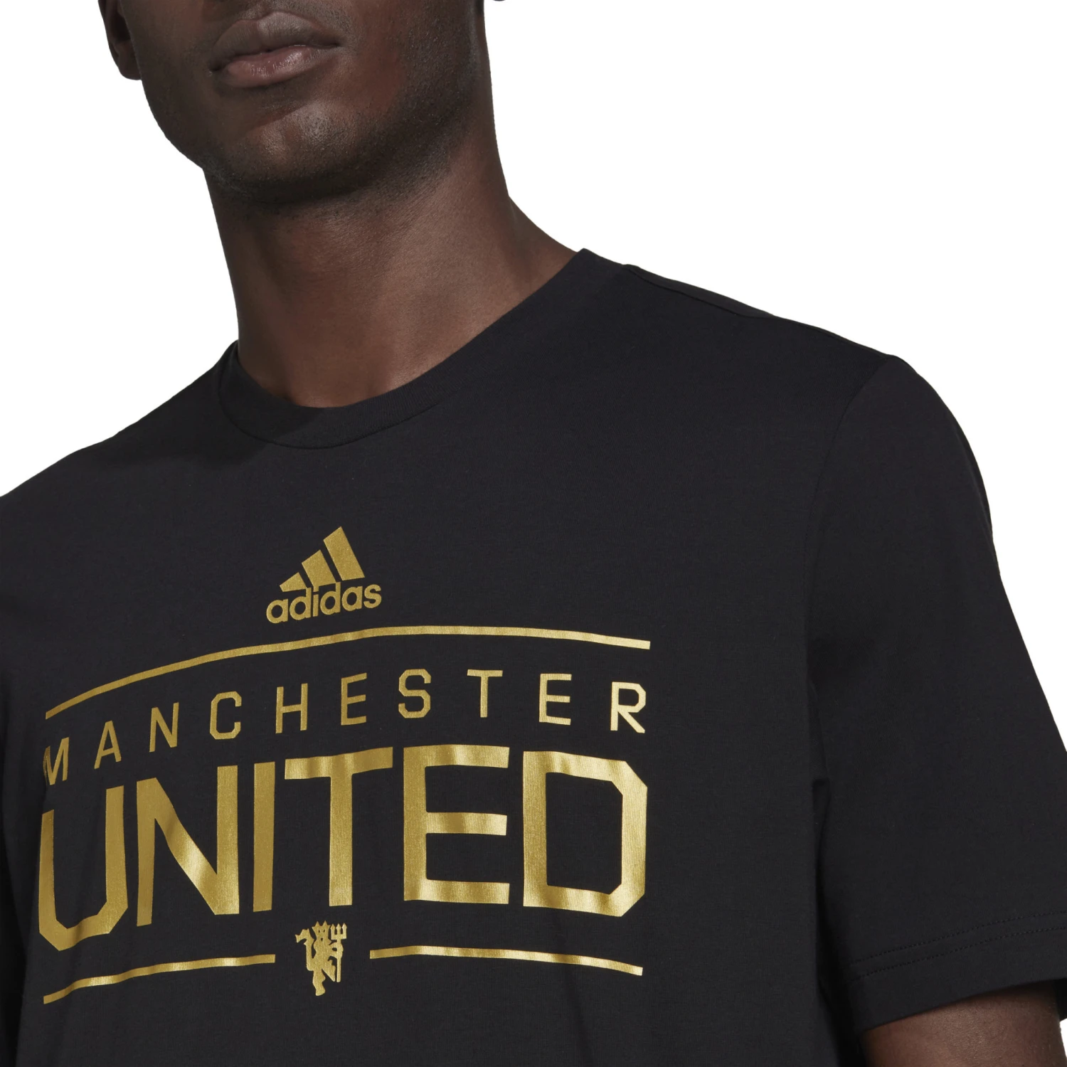 Adidas Manchester United 21/22 Graphic Tee (Black) - Image 5