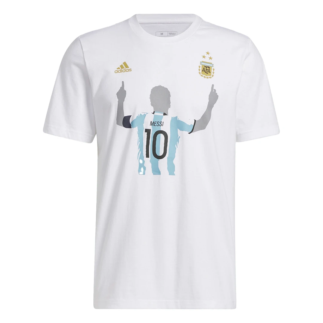 Adidas Messi Argentina 2022 Winners Tee (White)