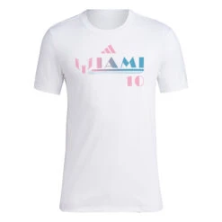 Adidas Messi Inter MiaMI Fresh SS Tee (White/Pink/Blue)