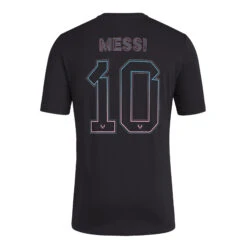 Adidas Messi "M" Graphic Tee (Black/Pink/Blue)