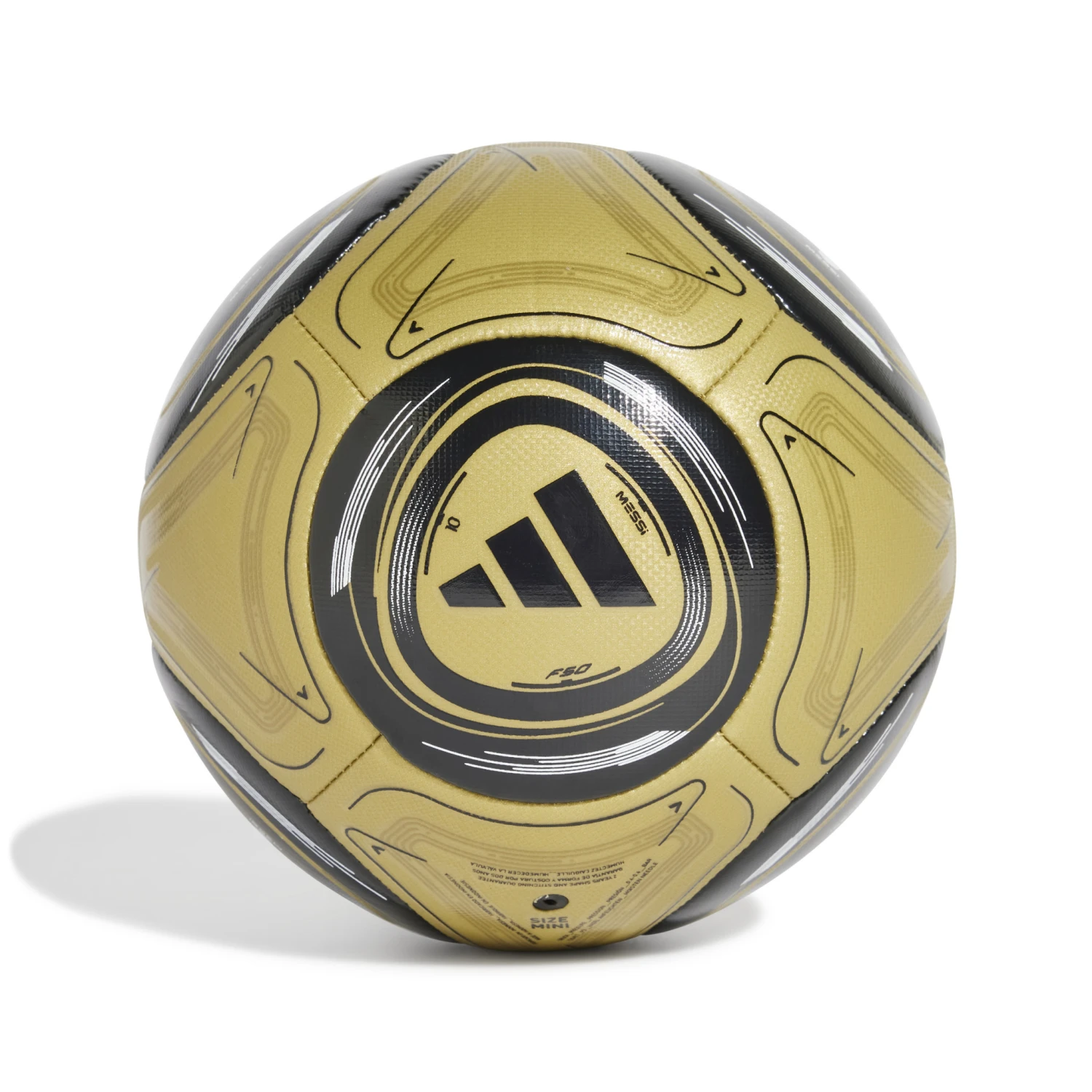 Adidas Messi Mini Ball (Gold/Black) - Image 2