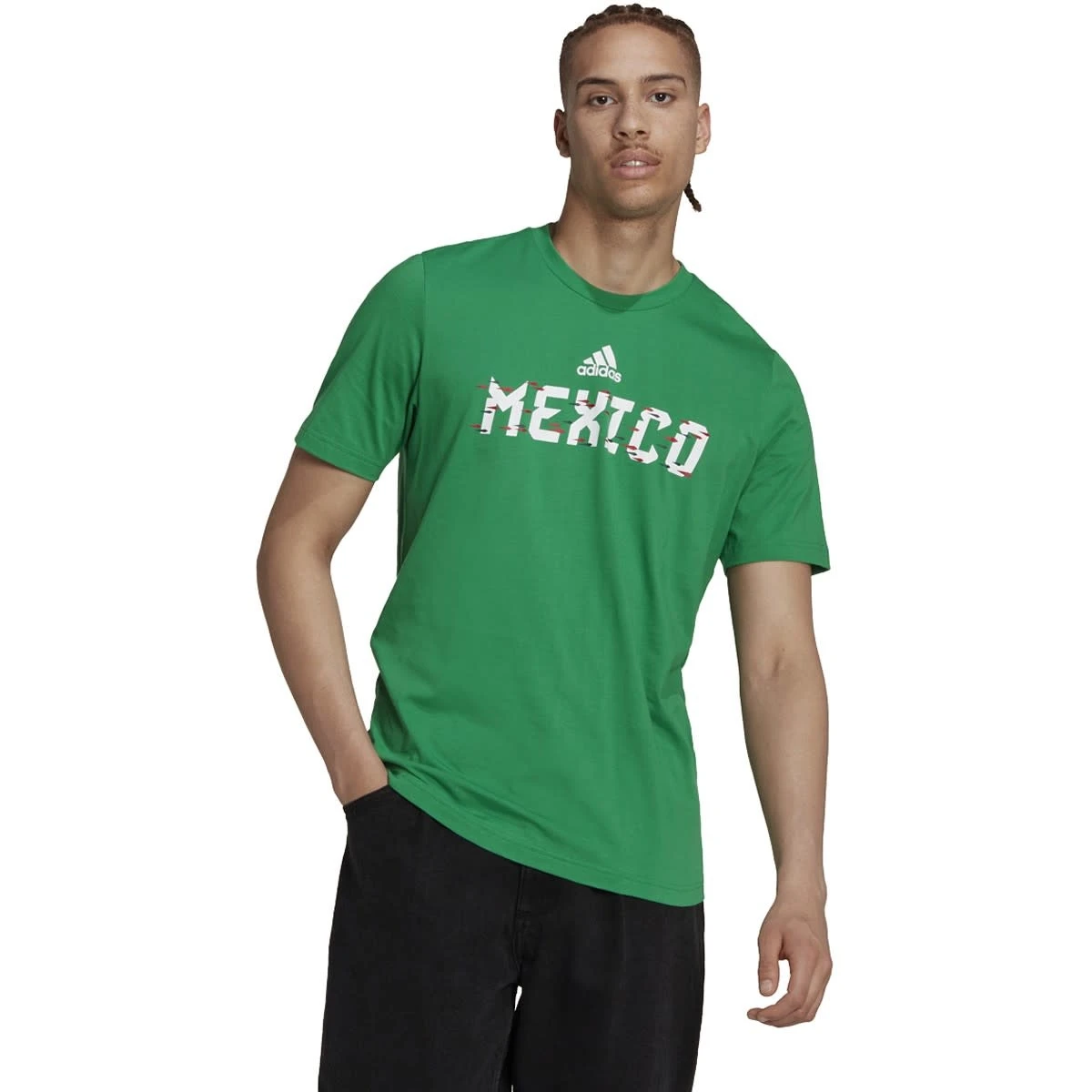 Adidas Mexico 2022 World Cup Tee (Green) - Image 3