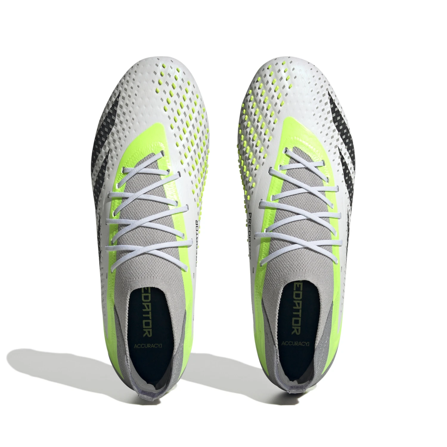 Adidas Predator Accuracy.1 FG (White/Lime) - Image 2