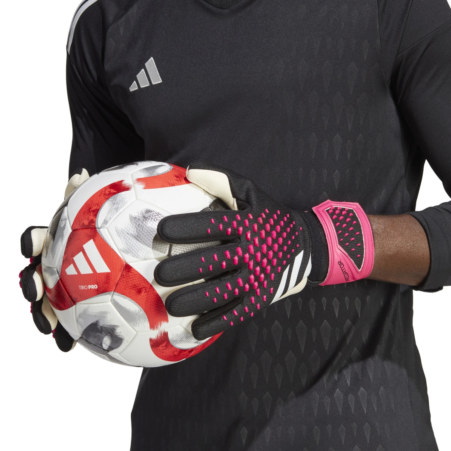 Adidas Predator League Goalkeeper Gloves (Black/Pink) - Image 5
