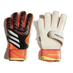 Adidas Predator Match Fingersave Goalkeeper Gloves (Black/Orange)