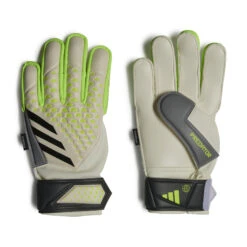 Adidas Predator Match Fingersave Goalkeeper Gloves Jr (White/Lime)