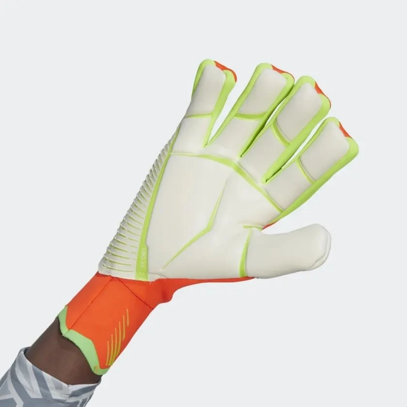 Adidas Predator Pro Fingersave Gloves (Orange/Lime) - Image 2