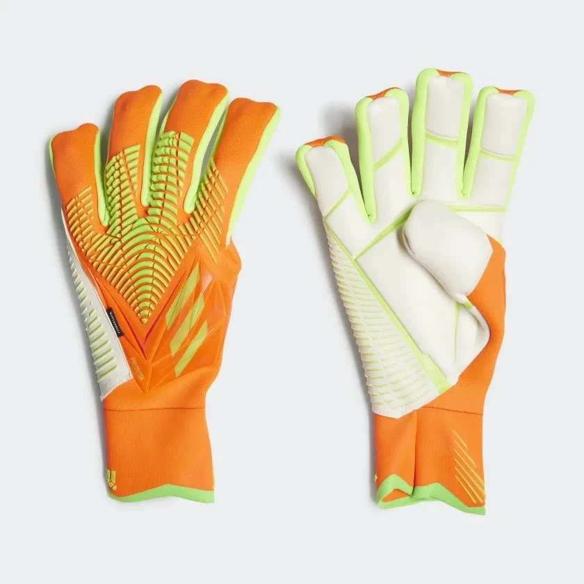 Adidas Predator Pro Fingersave Gloves (Orange/Lime) - Image 3