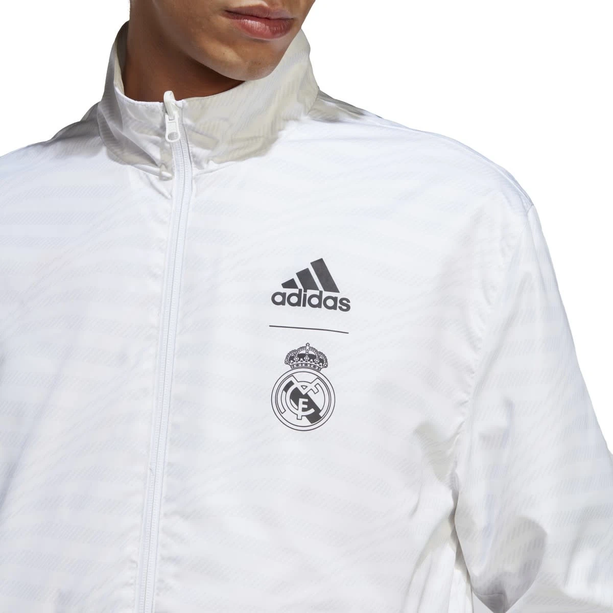 Adidas Real Madrid 22/23 Reversible Anthem Jacket (White) - Image 3