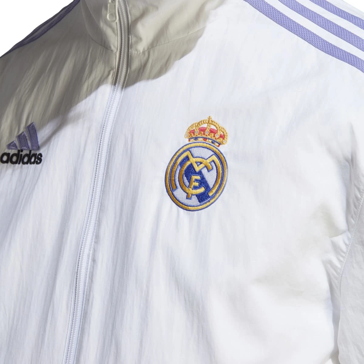 Adidas Real Madrid 22/23 Reversible Anthem Jacket (White) - Image 4