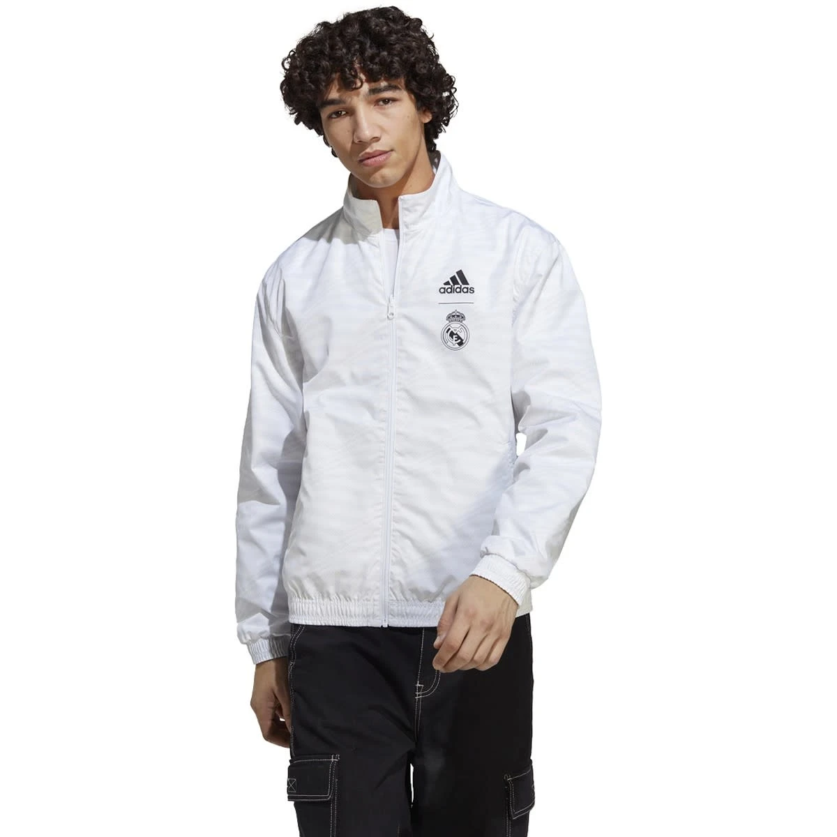 Adidas Real Madrid 22/23 Reversible Anthem Jacket (White)
