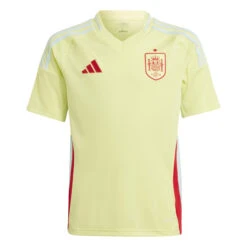 Adidas Spain 2024 Away Jersey Youth (Yellow/Mint)