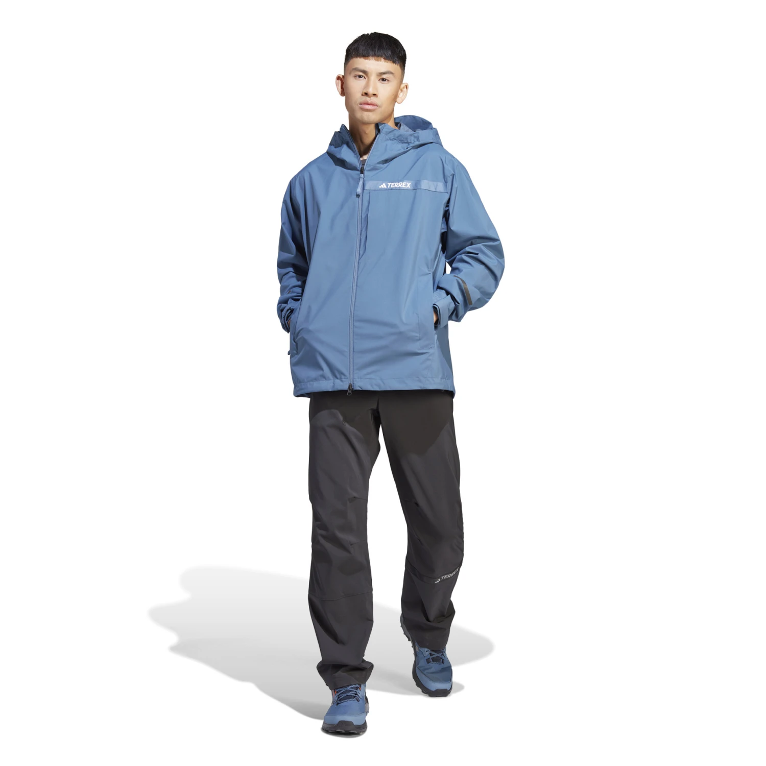 Adidas Terrex Multi Rain.RDY 2.5-Layer Rain Jacket (Blue) - Image 6