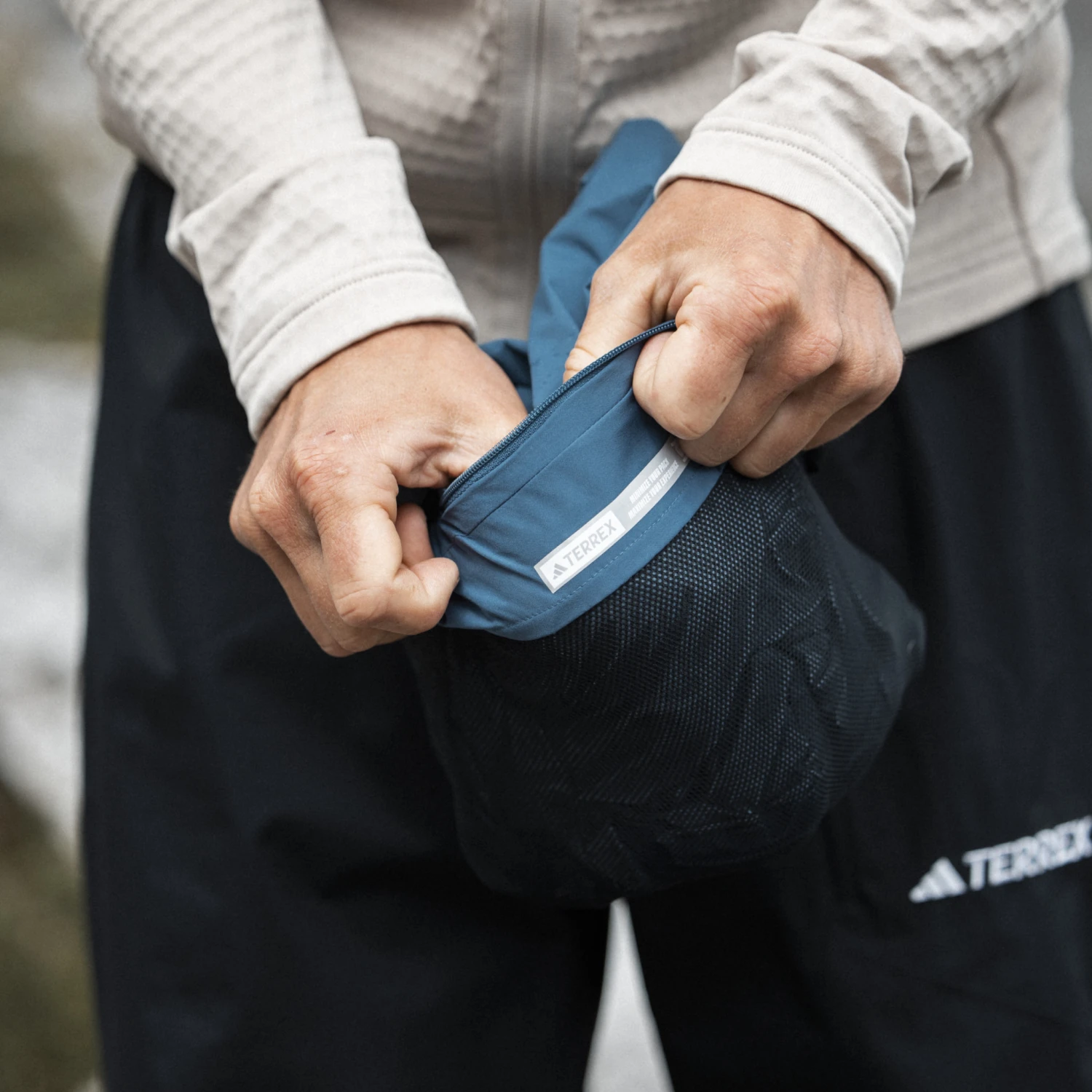 Adidas Terrex Multi Rain.RDY 2.5-Layer Rain Jacket (Blue) - Image 10