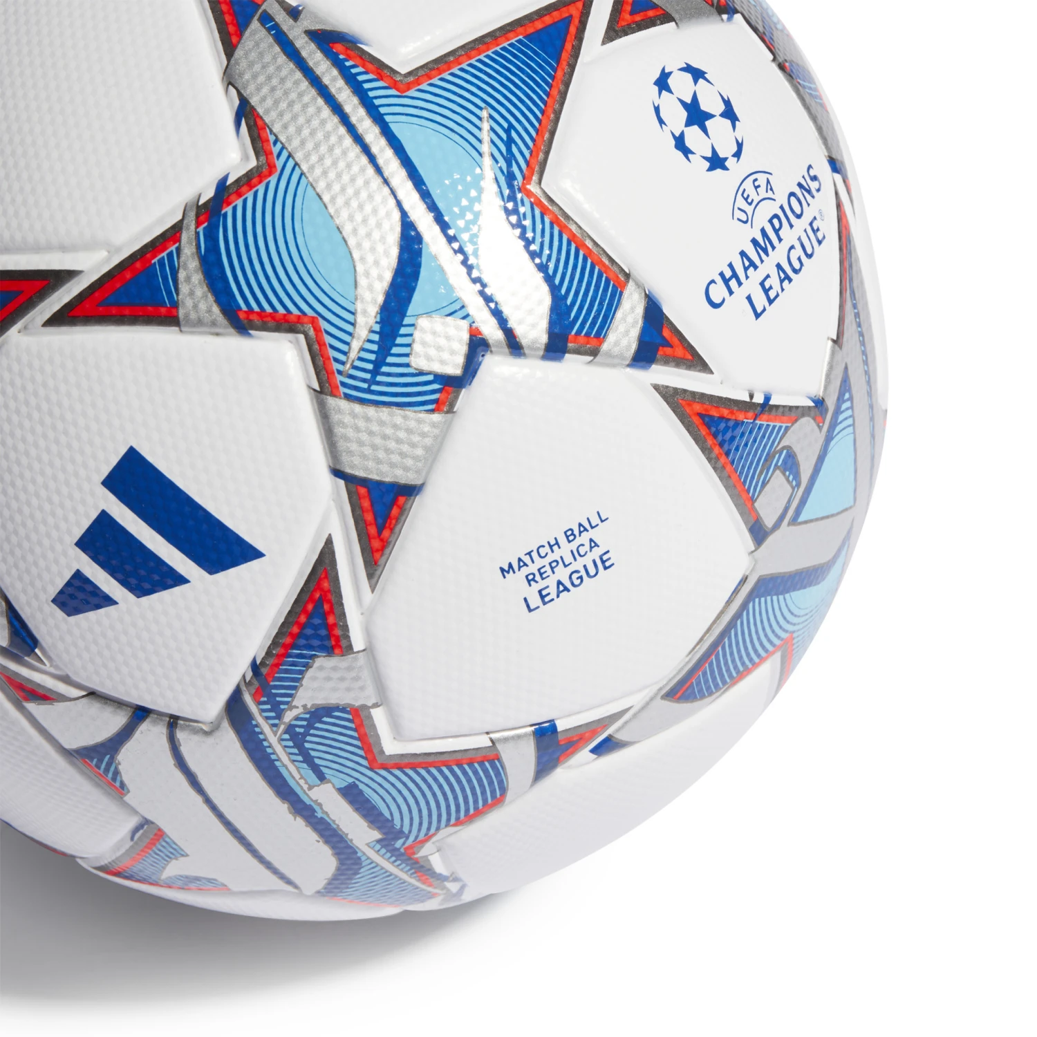Adidas UCL 23/24 League Ball (White/Blue/Silver) - Image 2