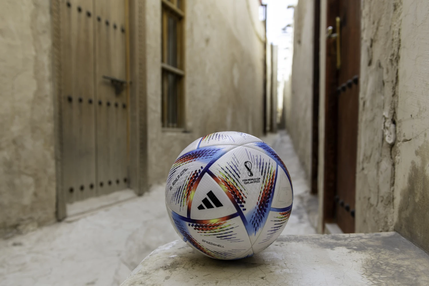 Adidas World Cup 2022 Al Rihla Pro Official Match Ball (White/Multi) - Image 3