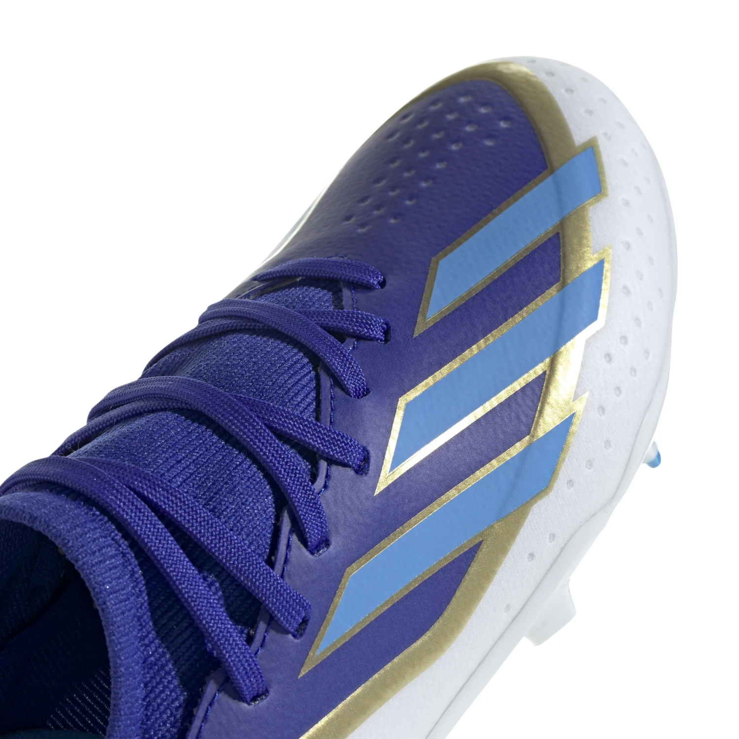 Adidas X Crazyfast League FG Jr Messi (Blue/White/Gold) - Image 7
