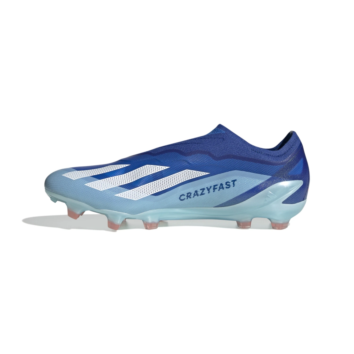 Adidas X Crazyfast.1 Laceless FG (Blue/White) - Image 2