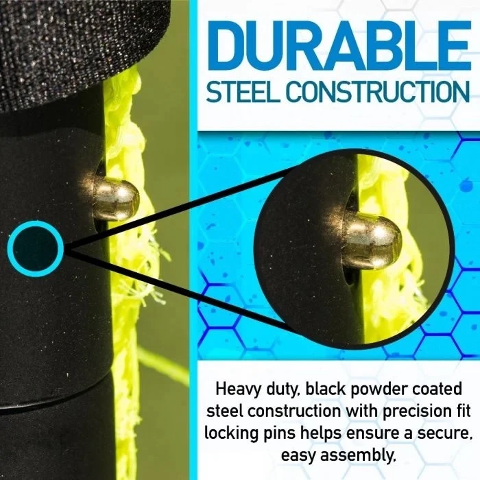 Franklin Competition Black Steel Soccer Goal 4'X6' - Image 3