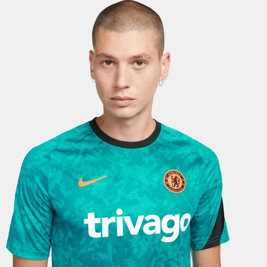 Nike Chelsea 21/22 Prematch CL Jersey (Aqua) - Image 10