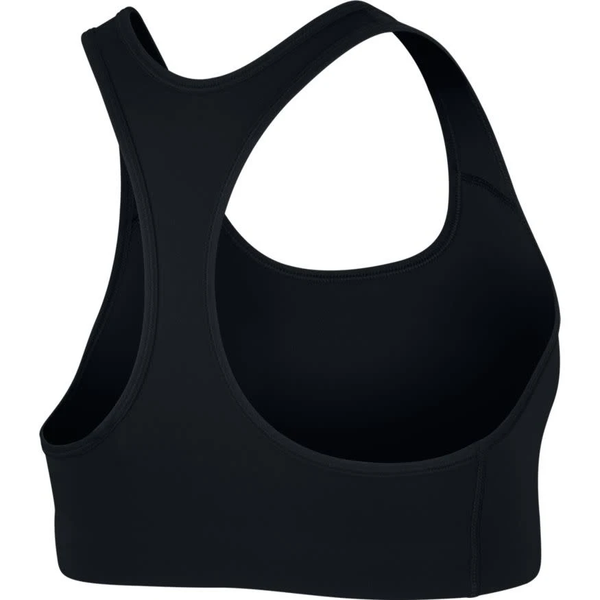 Nike Dri-Fit Swoosh Non-Padded Sports Bra (Black) - Image 2