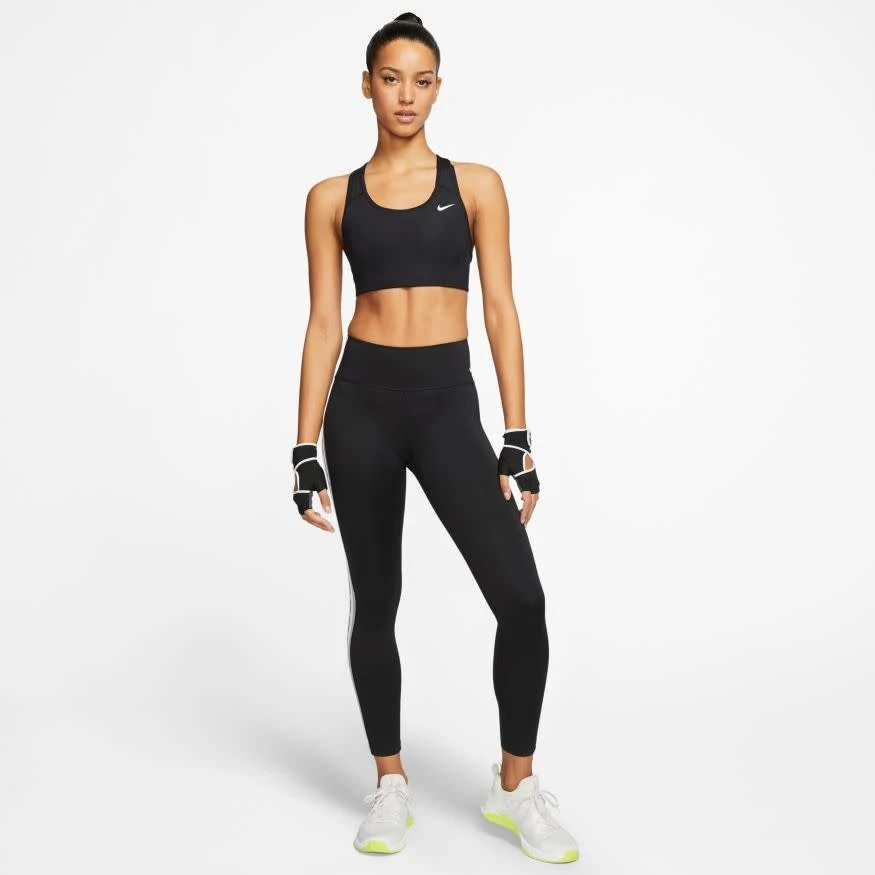 Nike Dri-Fit Swoosh Non-Padded Sports Bra (Black) - Image 5