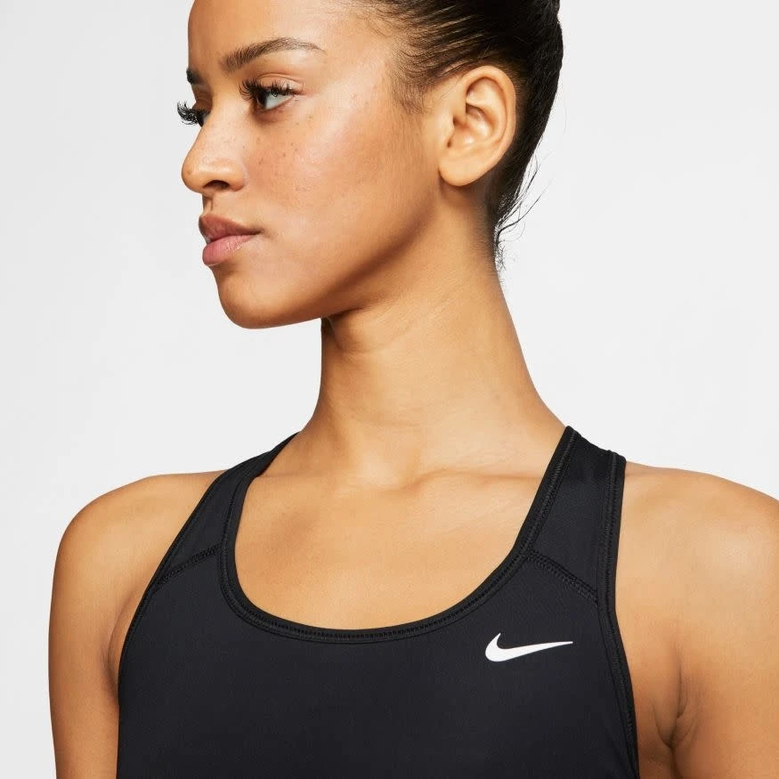 Nike Dri-Fit Swoosh Non-Padded Sports Bra (Black) - Image 7
