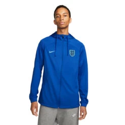 Nike England 2022 Strike Hooded Track Jacket (Blue)